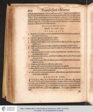 Decisio CXII