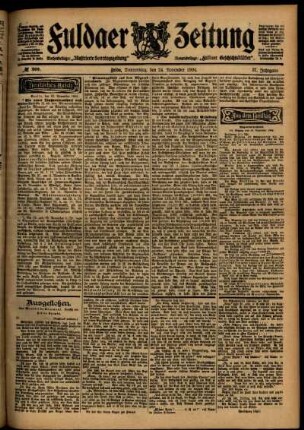 Ausgabe vom Donnerstag, den 24. November 1904.
