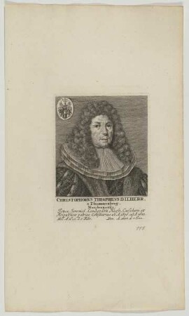 Bildnis des Christophorvs Theophilvs Dilherr