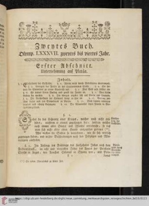 Zweytes Buch: Olymp. LXXXVII. zweytes bis viertes Jahr