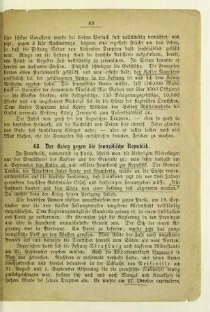 68. Der Krieg gegen die französische Republik