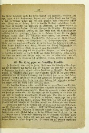 68. Der Krieg gegen die französische Republik