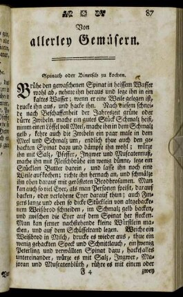 Von allerley Gemüsen.