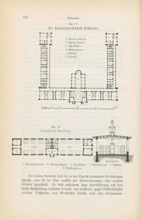 Fig. 35. Die Diakonissen-Anstalt Bethanien ; Fig. 36. Isolations-Pavillon