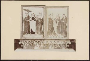 Kloster Lichtenthal, Flügelbilder und Predella des Altars auf dem Frauenchor.