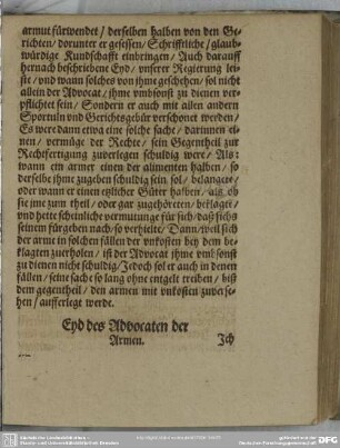 Eyd des Advocaten der Armen