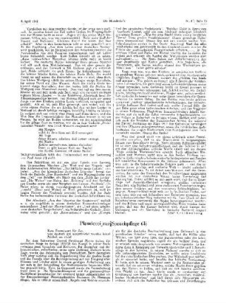 Plauderei zur Sprachpflege (3)