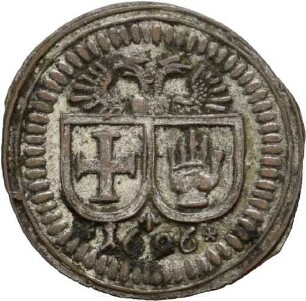 Einseitiger Pfennig der Reichsstadt Schwäbisch Hall, 1696
