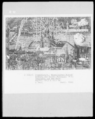 Krönung von Kaiser Matthias I., Feuerwerk