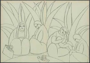 [Carlos Mérida, Tehuacán 1925] : Original Lithograph by Carlos Mérida