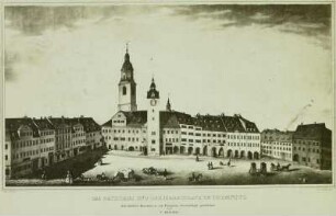 Rathaus und Marktplatz : Rathaus und Marktplatz von Chemnitz