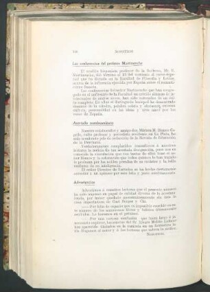 Las conferencias del profesor Martinenche