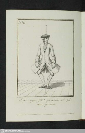 No. 10. Figure ayant filé le pié gauche à la prémiere position