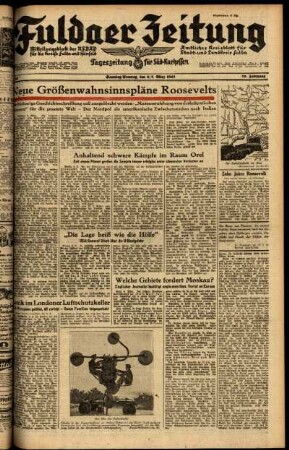 Ausgabe vom Samstag, den 06. März 1943.