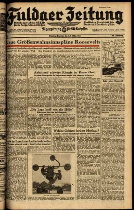 Ausgabe vom Samstag, den 06. März 1943.