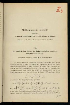 Die geodätischen Linien der Rotationsflächen constanter mittlerer Krümmung