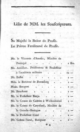 Liste de MM. les Souscripteurs