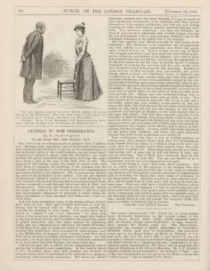 "You are really anxious to go to South Africa to nurse the sick and wounded! But, my dear young lady, have you any experience in nursing the sick and wounded?" "Rather! Four of my brothers play international football, and my father took up cycling at seventy-six!"