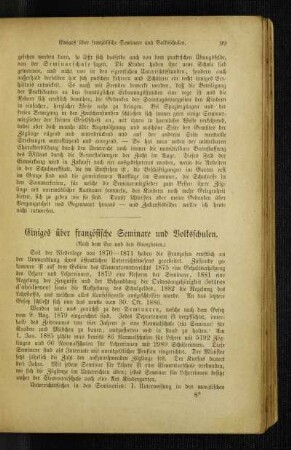 Einiges über französische Seminare und Volksschulen : (nach dem Eco und dem Grenzboten)