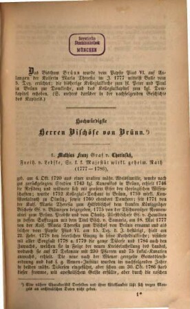 Kirchliche Topographie von Mähren, meist nach Urkunden und Handschriften. 2,1, Abt. II, Brünner Diöcese ; Bd. I