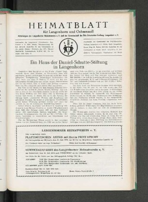 Ein Haus der Daniel-Schutte-Stiftung in Langenhorn