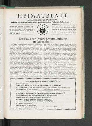 Ein Haus der Daniel-Schutte-Stiftung in Langenhorn