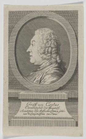 Bildnis des Graf von Caylus