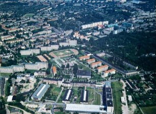 Bebauung in Chemnitz-Bernsdorf : Blickrichtung Osten