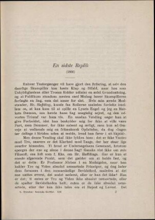 En sidste Replik (1866)