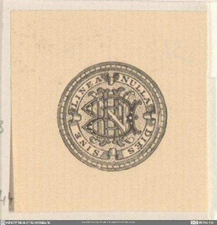 [Verschlungenes Monogramm im Kreis]