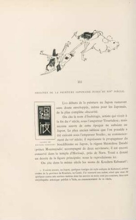 III Origines de la peinture Japonaise jusqu'au XIVe siècle