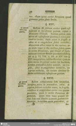 §. XXV. 3) quoad resinosas partes