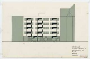 Wohnhaus Südwestkorso 7, Berlin-Friedenau: Ansicht 1:100