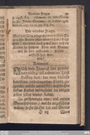Die vierdte Frage.
