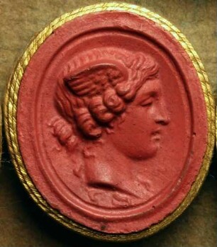 Profilbild des Merkur (Daktyliothek, Das Alterthum nach Lippert und Visconti)
