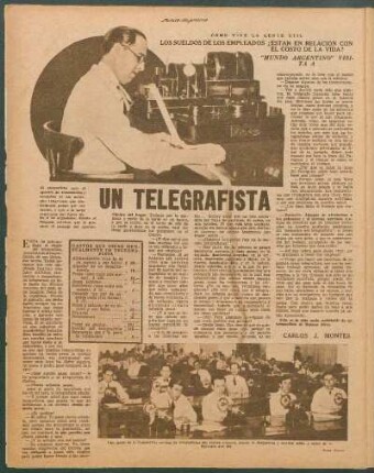 Gastos que tiene mensualmente un telegrafista [Relación de costes]