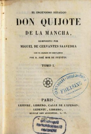 El ingenioso hidalgo Don Quijote de la Mancha, 1