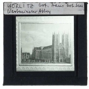 London, Westminster Abbey : Darstellung von Westminster Abbey im Gotischen Saal des Gotischen Hauses