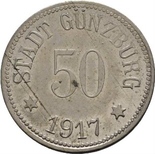 Münze / Notgeld, 50 Pfennig, 1917