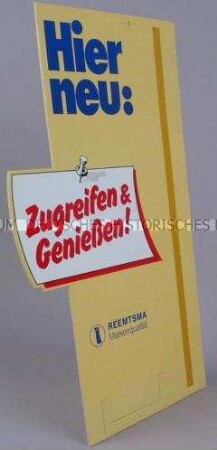 Werbeaufsteller der Firma Reemtsma