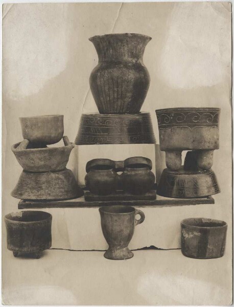 various clay pots