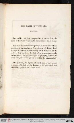 The bath of Virginia