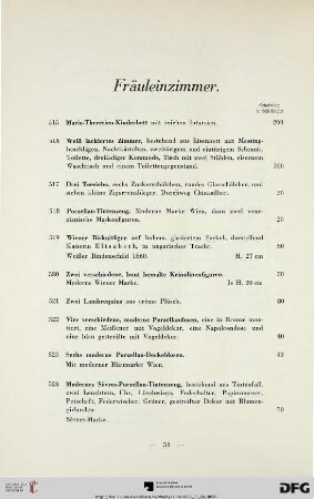 Fräuleinzimmer (Nr. 515-584)