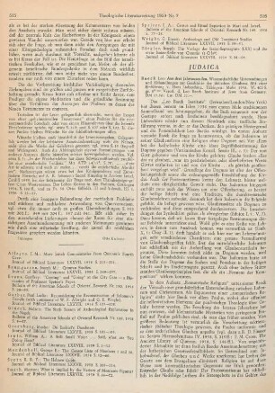 516-519 [Rezension] Baeck, Leo, Aus drei Jahrtausenden