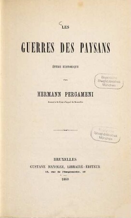 Les guerres des paysans : Étude historique