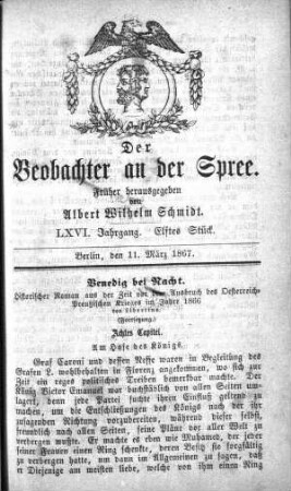 11. Stueck, 11. März 1867