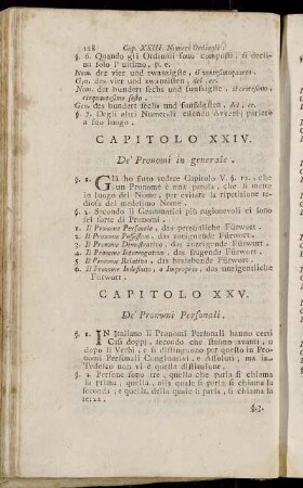 Capitolo XXIV. De' Pronomi in generale