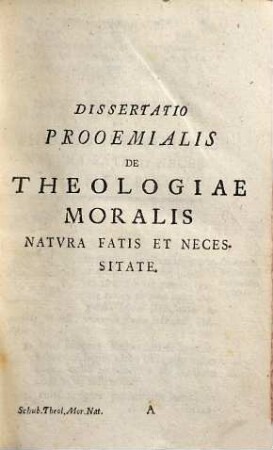 Ioannis Ernesti Schvberti ... Institvtiones Theologiae Moralis
