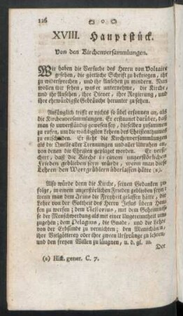 XVIII. Hauptstück. Von den Kirchenversammlungen