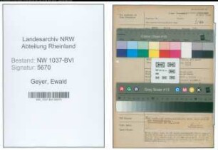 Entnazifizierung Ewald Geyer , geb. 24.03.1893 (Schlosser)